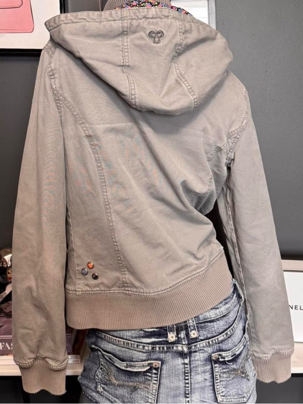 TNA Vintage Y2K Grey Platoon Jacket